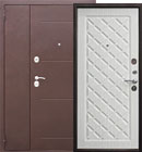Входная дверь Гарда Ромбы Антик Белый Ясень 1200x2200